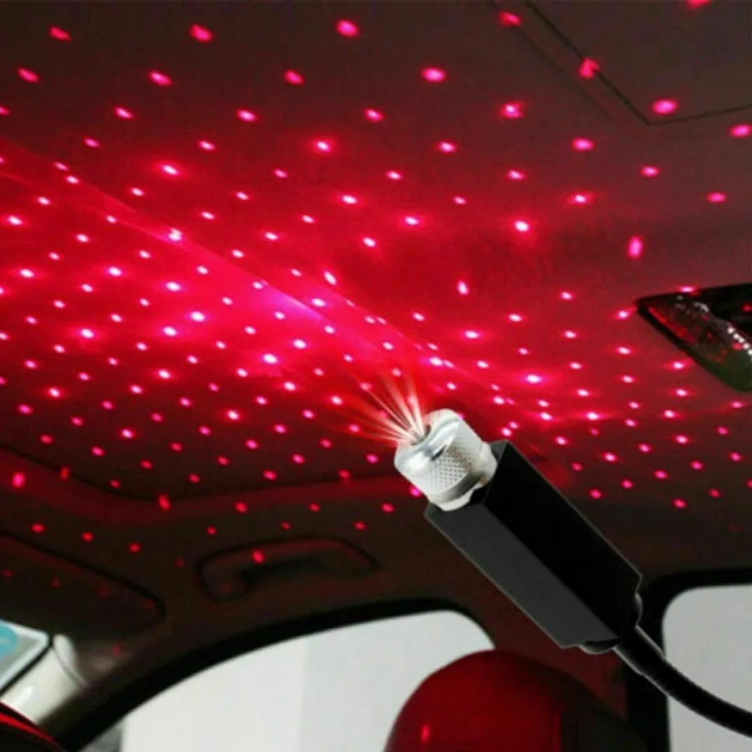 USB Star Galaxy Projector Light – Car Roof & Room Decoration Laser Lamp
