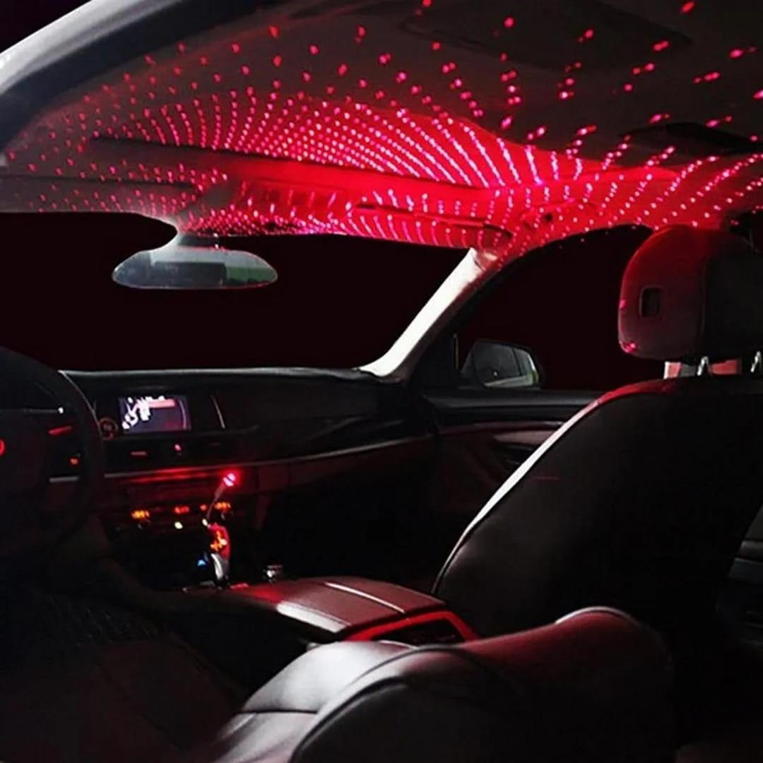 USB Star Galaxy Projector Light – Car Roof & Room Decoration Laser Lamp