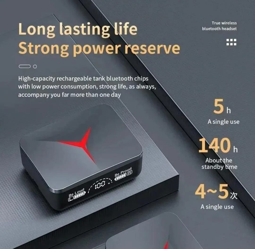X9 Pro Gaming Wireless Earbuds with LED Display
